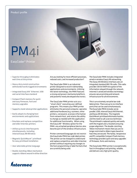 Intermec PM4i Manual pdf